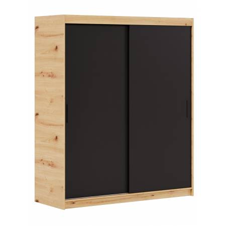 Szafa przesuwna 2-drzwiowa 180 cm INDIANA garderoba biała